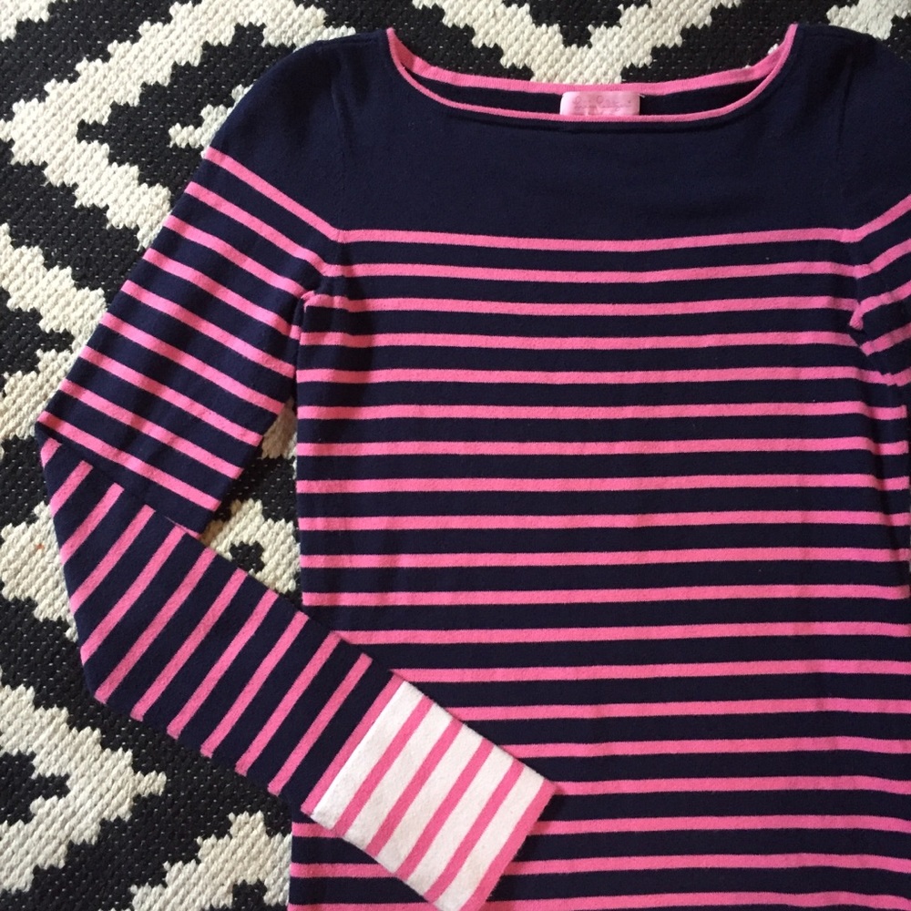 Lilly Pulitzer striped boatneck sweater